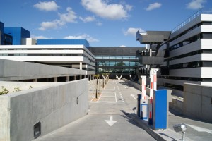 Imagen de la entrada al aparcamiento del nuevo Hospital. Foto: Área de Salud de Eivissa y Formentera.