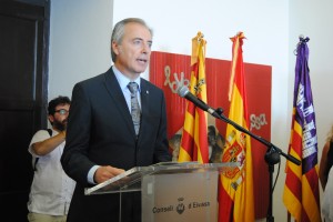 Vicent Serra durant el seu discurs oficial el passat 8 d'agost. Foto: D.V.