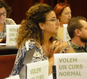 Pilar Costa, en una imatge d'arxiu, al Parlament balear.