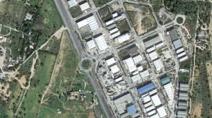 Vista aérea del polígono de Montecristo. 