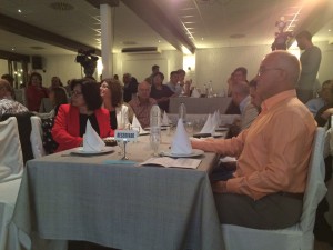 Gutiérrez  y Sala compartieron mesa y mantel pero no conversación. 
