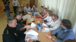 Imagen de la reunión de la Junta Local de Seguridad de Sant Josep