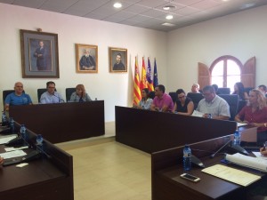 Imagen del primer pleno de la legislatura del Ayuntamiento de Sant Josep.