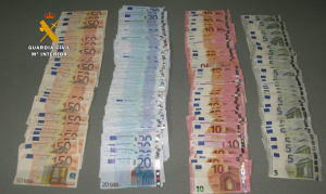 El dinero que el británico llevaba encima en el momento de su detención, en Sant Antoni. 
