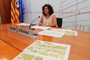 La conseller de Mobilitat d'Eivissa, Pepa Marí, ha acudit a la reunió de la Comissió Mixta.