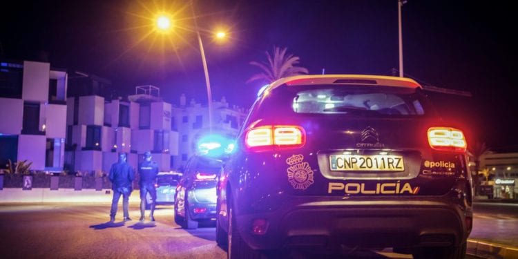 Policía Nacional en un control en Ibiza. Foto Moisés Copa