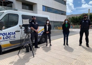Nuevo radar de la Policía Local de Ibiza.