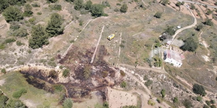 Imagen de cómo ha quedado la zona. Ibanat