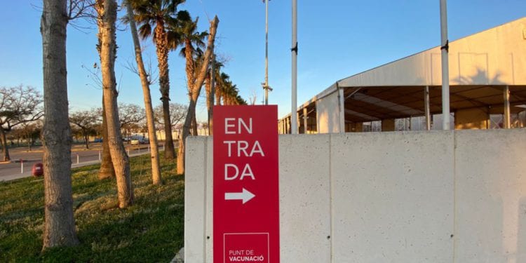 Punto de vacunación del Recinto Ferial.