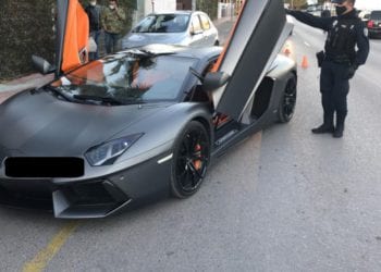 Imagen de archivo de un Lamborghini  en Ibiza.