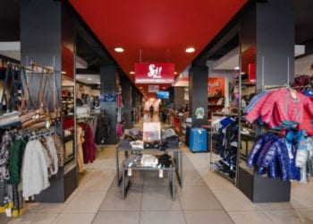 Interior de una tienda en Ibiza.