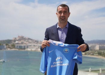 Carcedo, el día de su presentación como técnico de la UD Ibiza