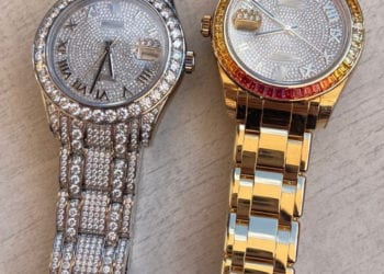 Los dos relojes que robaron en Ibiza, valorados en 285.000 euros.