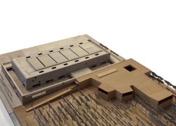 Maqueta de la segunda fase del Palacio de Congresos de Santa Eulària