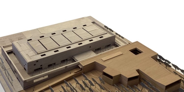 Maqueta de la segunda fase del Palacio de Congresos de Santa Eulària