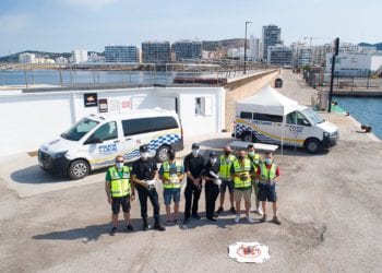 Policía Local Sant Antoni aprende a usar drones.