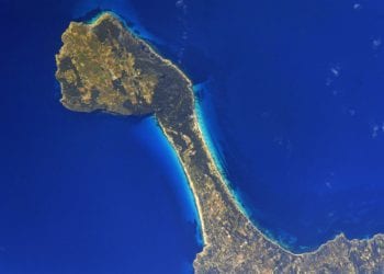 Imagen de Formentera desde la Estación Espacial Internacional de Thomas Pesquet.