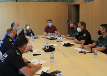 Junta local de seguridad en Santa Eulària.