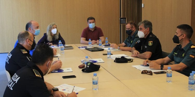 Junta local de seguridad en Santa Eulària.