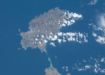 Ibiza y Formentera desde el espacio. Imagen de Oleg Artemyev