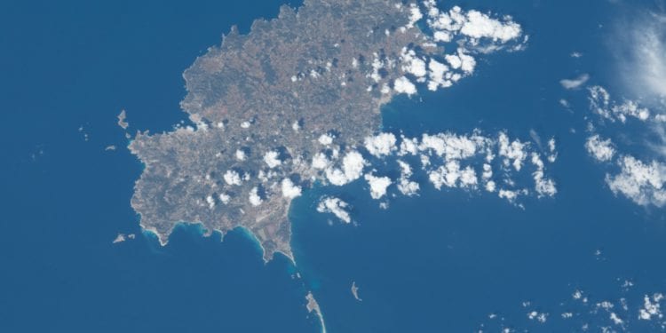 Ibiza y Formentera desde el espacio. Imagen de Oleg Artemyev