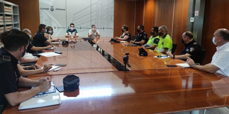 Mesa de Trabajo de Transportes en el Consell de Ibiza.