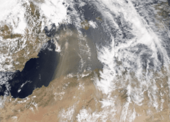 Satélite Terra (MODIS). Imagen compartida por Miquel Salamanca.