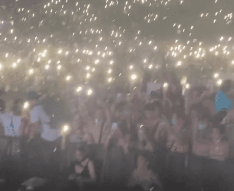 Fiesta en la plaza de toros de Palma en la que se originaron contagios.