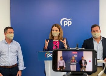 Miquel Jerez, Marga Prohens y Agustín Almodóbar.