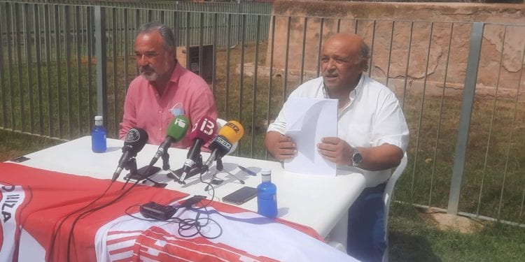 Antonio Palma, presidente del CD Ibiza, y Antoni Roig, presidente del CA Pitiús