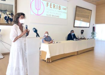 Carmen Planas, presidenta de CAEB, durante un acto en Ibiza. Imagen de archivo.