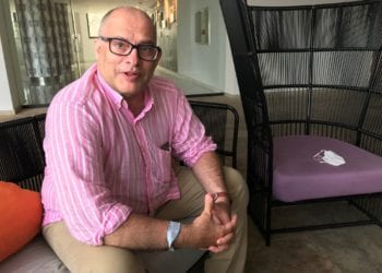 Alex Maspons en Ibiza, en julio de 2021. FOTO: Laura Ferrer.