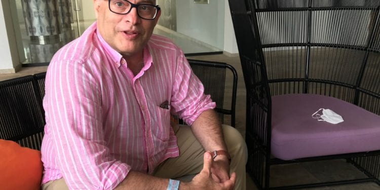 Alex Maspons en Ibiza, en julio de 2021. FOTO: Laura Ferrer.