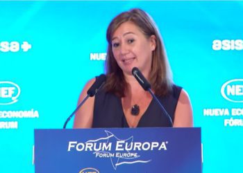 Armengol ha hecho el anuncio en el Forum Europa, en la imagen.