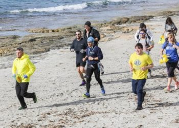 Imagen del Nationale-Nederlanden Plogging Tour, gira de deporte y ecología que se celebró en Ibiza en 2020.