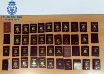 Pasaportes falsificados, en una imagen de archivo.