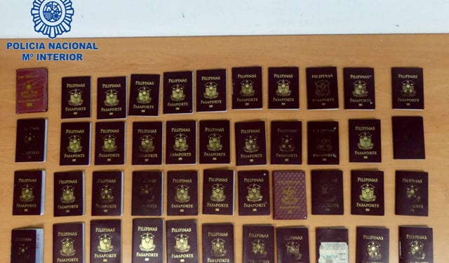 Pasaportes falsificados, en una imagen de archivo.