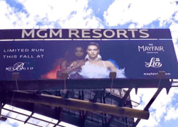 Valla de Lío Ibiza en Las Vegas. Imagen de Nick McCabe