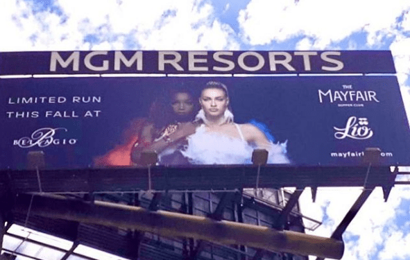 Valla de Lío Ibiza en Las Vegas. Imagen de Nick McCabe