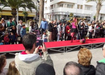 Imagen de archivo de un desfile canino organizado en Santa Eulària para promover la adopción de animales