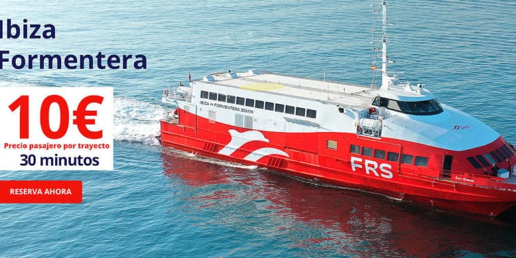 Una imagen promocional de FRS en su trayecto de Ibiza a Formentera.