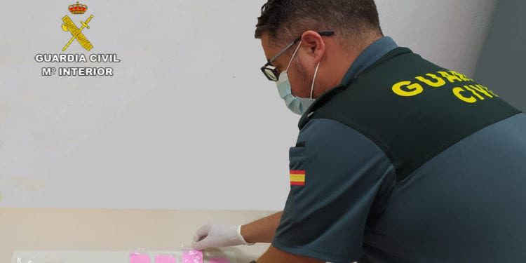 Imagen de una incautación de cocaína rosa en Ibiza.