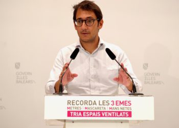 Iago Negueruela, en rueda de prensa tras el Consell de Govern