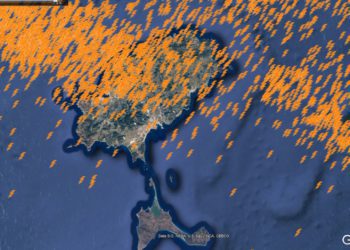 Rayos caídos hoy sobre Ibiza. Aemet