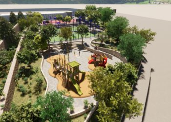 Recreación de cómo será el nuevo parque y la pista de Jesús.