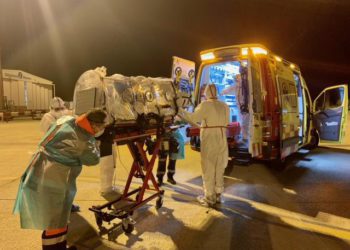 Traslado de pacientes UCI de Ibiza a Mallorca en la ola de Covid tras la Navidad