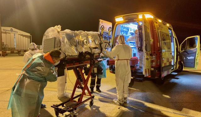 Traslado de pacientes UCI de Ibiza a Mallorca en la ola de Covid tras la Navidad