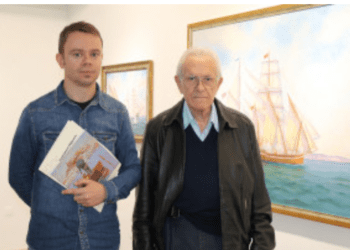 Antoni Prats Calbet en una de sus exposiciones.