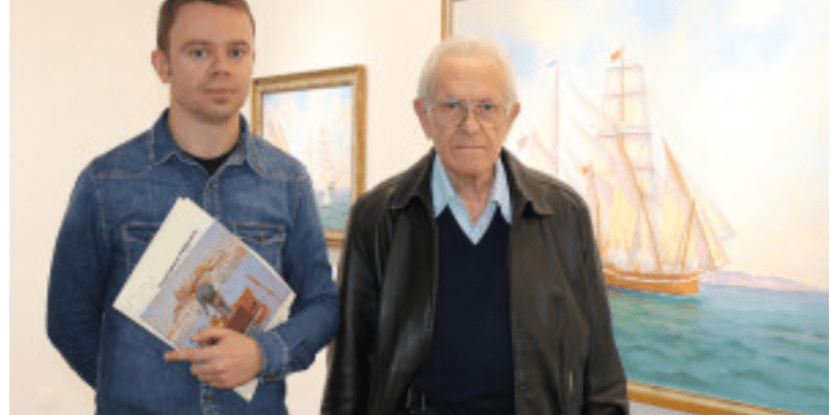 Antoni Prats Calbet en una de sus exposiciones.