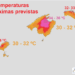 Temperaturas previstas para hoy viernes en Baleares.